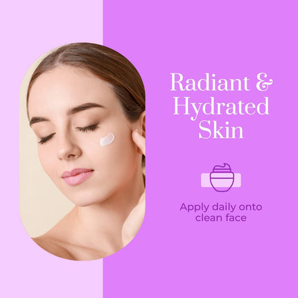 Collagen Daily Face Moisturizer - Moisturizing, Reduce Wrinkles & Fine Lines, Hydrating Day Cream - Cruelty Free Korean Skin Care for All Skin Types - 1.69 Oz / 50 ML