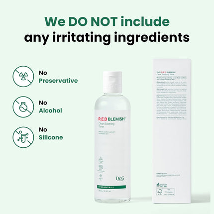 RED Blemish Clear Soothing Toner 10.14Oz KOREA Beauty