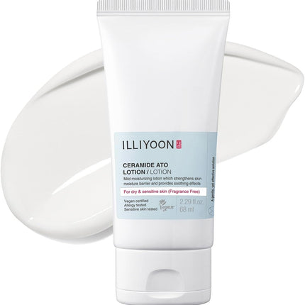 Ceramide Ato Lotion 68Ml(2.3Fl.Oz) | Strengthening and Restoring Skin Barrier with Soy Ceramide for Dry & Sensitive Skin | Gentle Moisturizer for Infants and Adults | Vegan | Fragrance Free
