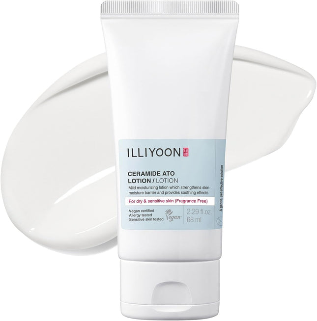 Ceramide Ato Lotion 68Ml(2.3Fl.Oz) | Strengthening and Restoring Skin Barrier with Soy Ceramide for Dry & Sensitive Skin | Gentle Moisturizer for Infants and Adults | Vegan | Fragrance Free